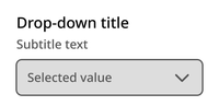 The drop-down select box changes to a light gray background with dark gray text and outline.
