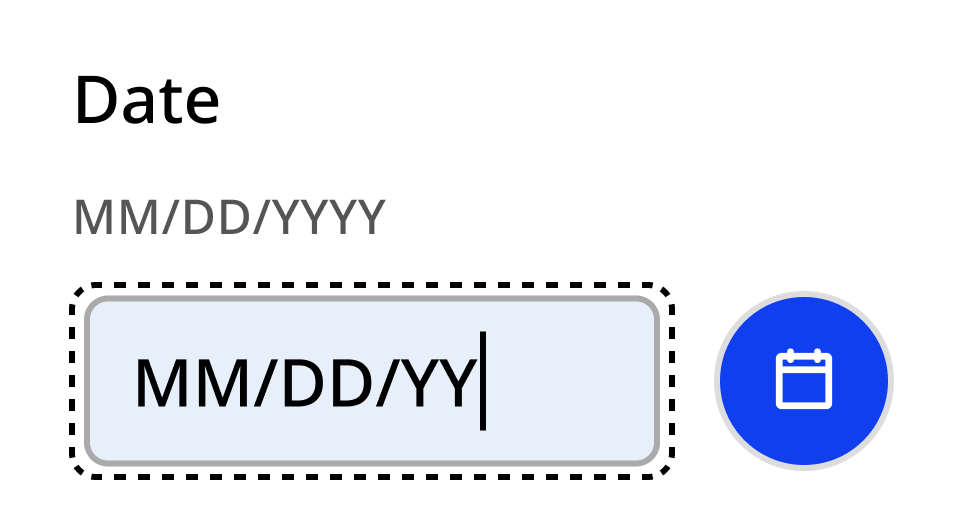 Date input - NYC Digital Design System