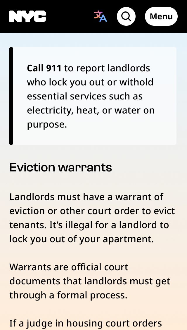 Same inline message from first example but here it’s above the heading.